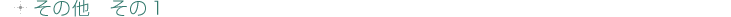 その他 その1